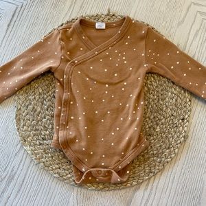 Colored Organics Wrap Bodysuit 3-6 months